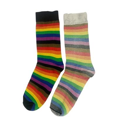 Schnelle trockene Baumwolle gestreifte Crew Socken für Frauen und Männer Straßenpersönlichkeit
