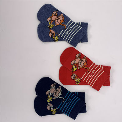 70%Baumwolle 28%Polyester 2%Spandex High-Gestrickte Knöchel Jungen Socken für Baby täglichen Komfort