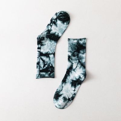 2000 Paar Unisex-Tie-Dye-Socken Baumwolle Polyester Spandex Größe 39-42 EU Direktlieferung