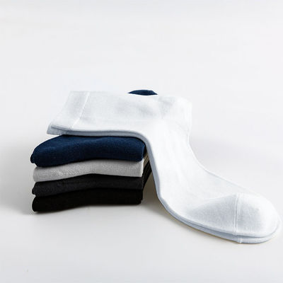 Männer einfache Custom Logo Casual Mode Strick Bambus Faser Crew Socken Knöchel Socken
