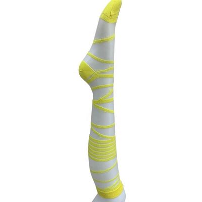 Gewirkte Damen-Langrohr-Glas-Transparente Garne Seide Hand genähte Mode-Socken
