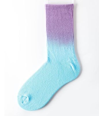 Unisex Schönheitssocken Tie-Dye Grip Farbige Baumwolle Tie Dye Skate Socken