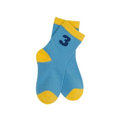 Neugeborene Jungen Socken Standard Dicke Blau gestrickte lange atmungsaktive Baumwolle niedliches Muster
