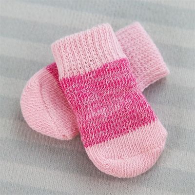 Bleiben Sie modisch und gemütlich mit diesen rosa/blauen Hundesocken, die Sie in der Wintersaison unbedingt tragen müssen