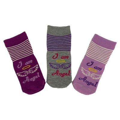 Keine Nadeldetektion Happy Neugeborene Slouch Hohe Socken für Kinder Mädchen lange Socken 12-24M