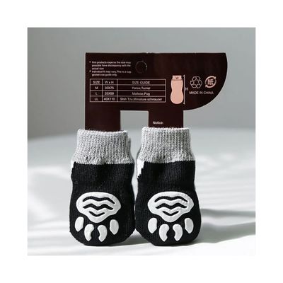 Liebenswerte Haustier-Hunde-Socken mit Zeichentrickmuster und atmungsaktivem schwarzen Terry-Brei-Design