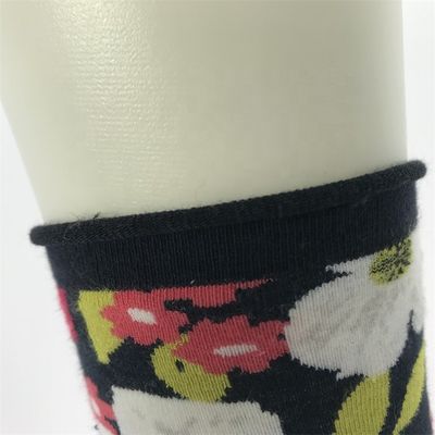 Regelmäßige 3D-Floral-Druck Bambussocken für Weihnachten