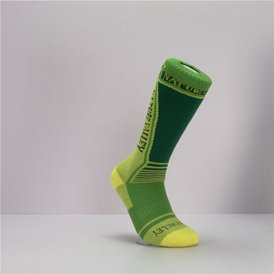 Anti-Rutsch Atmung Schweiß Wicking Brief Muster lange Sportsocken für 39-41 Größe