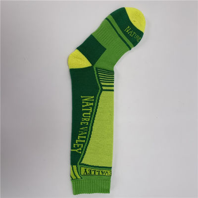 Anti-Rutsch Atmung Schweiß Wicking Brief Muster lange Sportsocken für 39-41 Größe