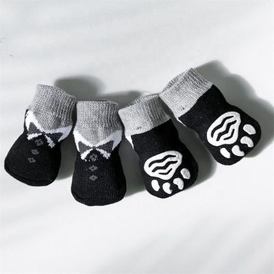 90% Polyester 10% Elastan Stoff Weich atmungsaktive Doppelseitige Hundesocken für kleine Hunde