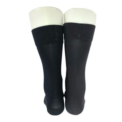 Antislip-Männer-Baumwoll-Brei Socken mit individuellem Logo Schwarz Muster