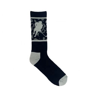 50000 Menge Gewirkte Sportsocken Baumwolle Atemberaubende, rutschfeste Farbmatch-Drucksocken