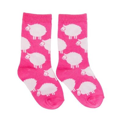 Kinderrosa Fuzzy Socks mit rutschfester Gestaltung und Standarddicke