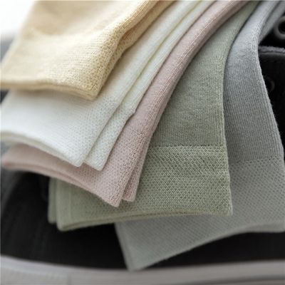 Bamboo-Socken mit Nadeldetektion, einfach weiß, atmungsaktiv