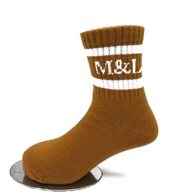 Gewirkte Kinder Anti-Rutschsocken mit süßen Streifen 80% gekämmte Baumwolle, 18% Polyamid
