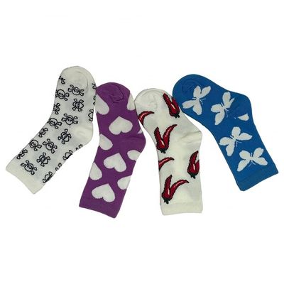Standarddicke, benutzerdefinierte Baumwolle, atmungsaktive, schnell trockene, niedliche, mittelgroße Kindersocken