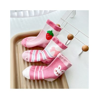 Liebenswerte Baby Socken 0-3 Monate in weichem Baumwollmaterial