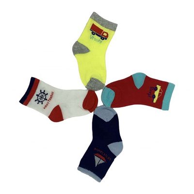 Socken für Kinder mit Zeichentrickfiguren 12-24M 70%Baumwolle 28%Polyester 2%Spandex