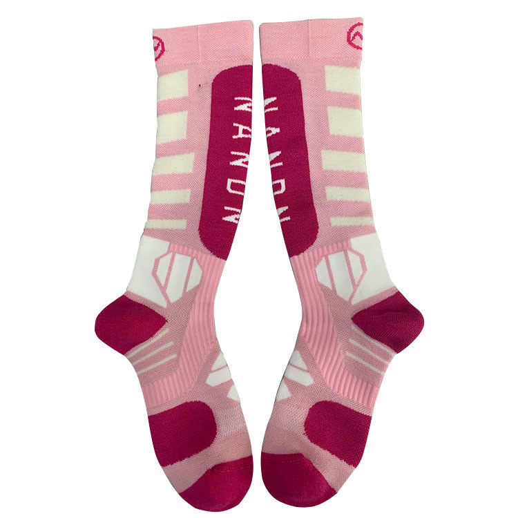 Körper-Logo-Position 100% Wolle Frauen Crew Länge Bergsteigersocken für Wintersportarten