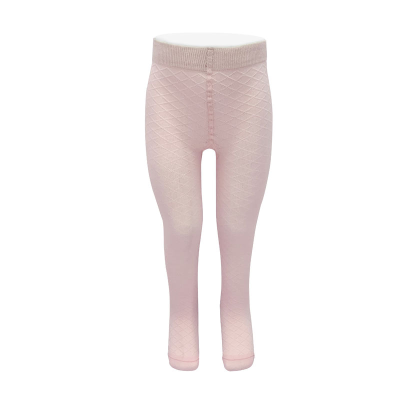 Geflechtete Kleider Farbe Rosa Baby Mädchen Fußhose Outlet Stil Süßes Langes Kind Enge