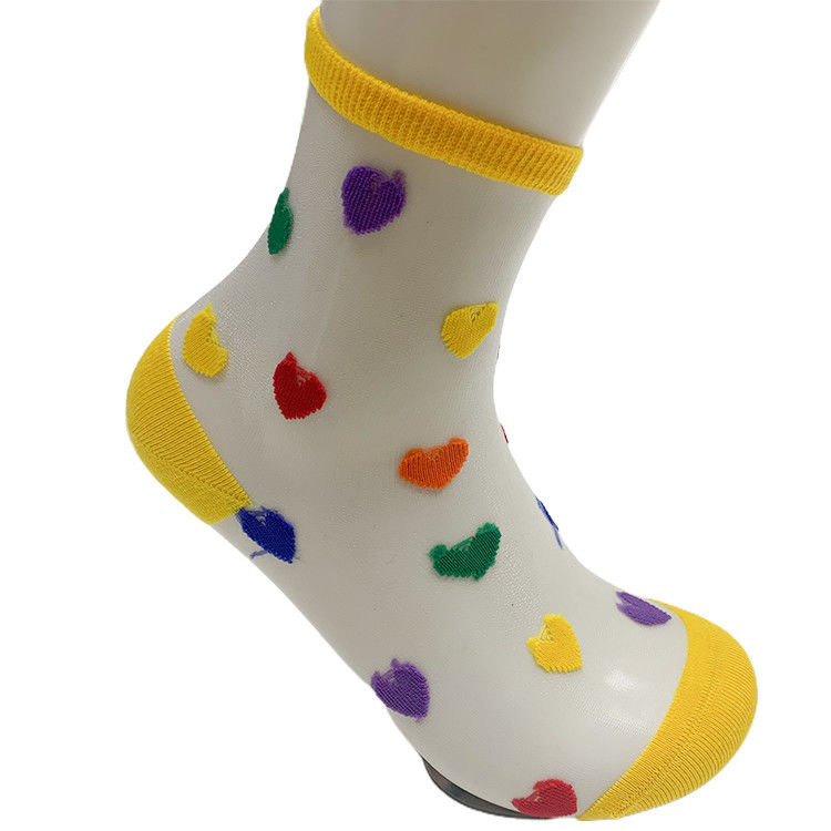 Europäische Größe 36-39 Custom Version Weibliches Herz Muster Durch Knöchelsocken sehen