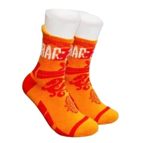 Normaler Stil Luxus Orange Sportsocken für Streckkomfort und Anti-Rutsch Fußball