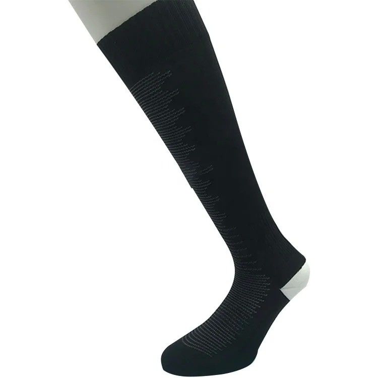 Sommersaison Unisex schwarze Kompressions-Sportsocken 100% Polyester 15-20 Cm lange Tube