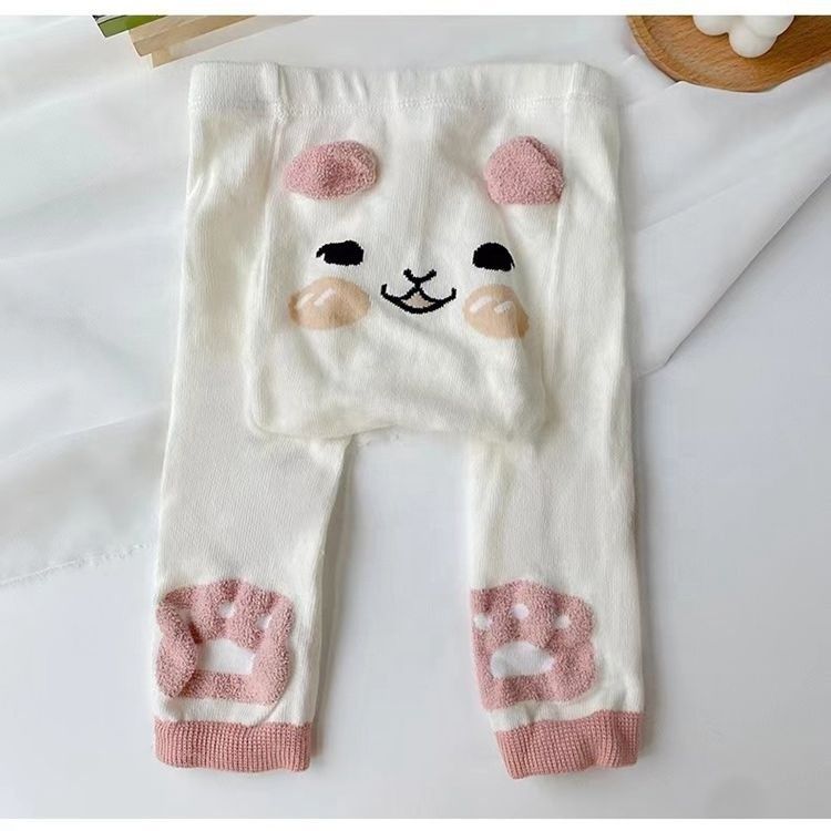 Casual Baby Tights aus bequemer und atmungsaktiver Baumwolle mit entzückendem Tiermuster