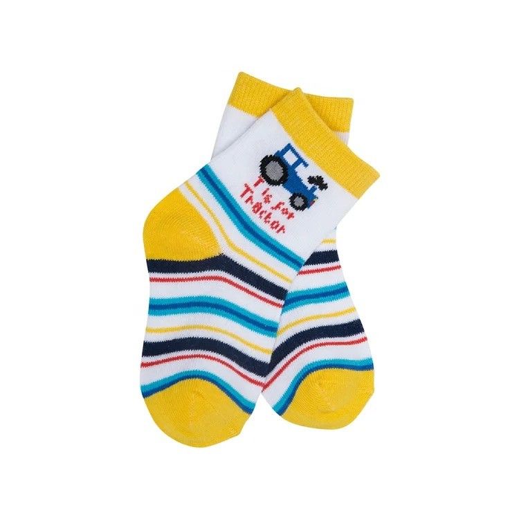 Zeichentrickige Neugeborenensocken für Jungen und Mädchen 12-24 Monate in gekämmtem Baumwollmaterial