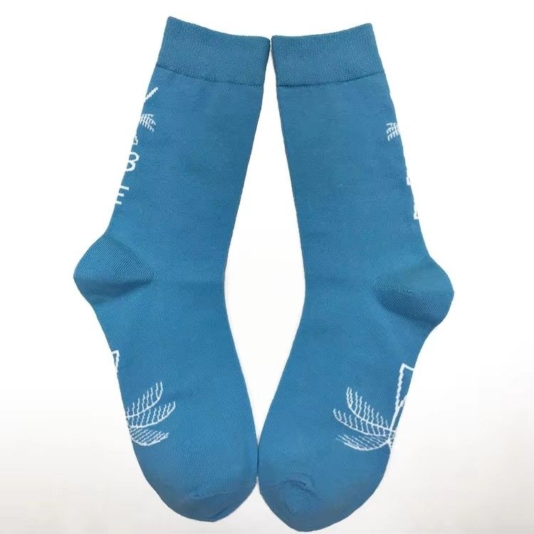 Gewebte US 6-10 Atemberaubende Baumwollsocken für Männer mit individuellem Logo