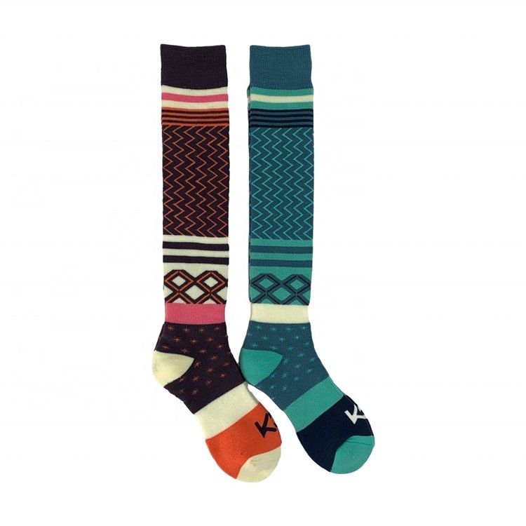 Druckmethoden Andere gestrickte Damenwollsocken Kniehohe Sportsocken