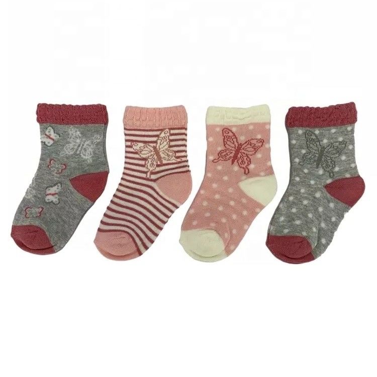 Farbenfrohe Streifensocken Baby Socken Atmung Stoff 70%Baumwolle 28%Polyester 2%Spandex