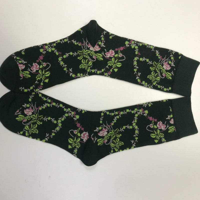 CREW Style Yellow Dot Print Baumwollsocken für Männer Retro und Luxusdesign