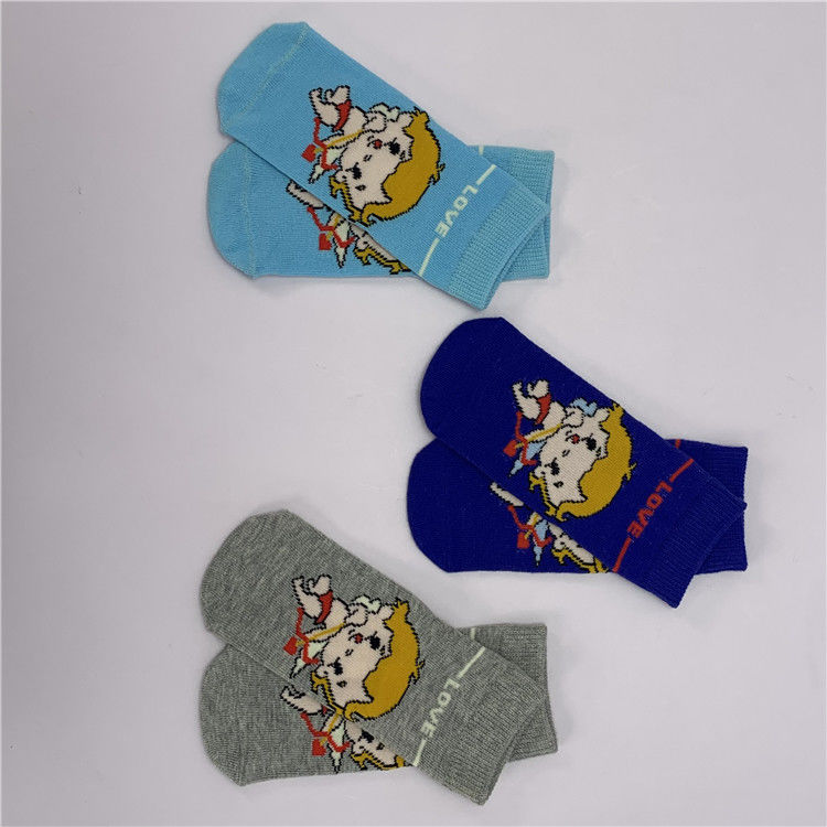 Schnelle trockene Kindersocken mit guter Elastizität Atmung gutes Mädchen süßes Anti-Rutsch Baby Großhandel Baumwollsocken