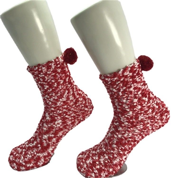 Dicke, warme, flauschige Weihnachtssocken für Mädchen