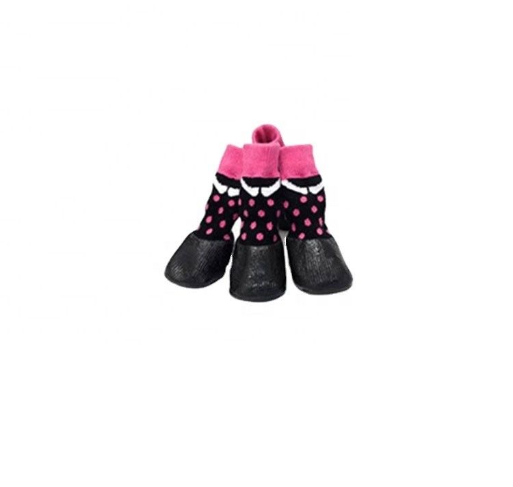 Sportliche Hohe Knöchel 4PCS Warm Welpen Hund Weich Atmung Pet Socken Skid Socken für kleine Hunde