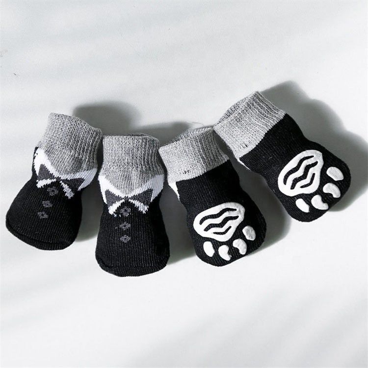 90% Polyester 10% Elastan Stoff Weich atmungsaktive Doppelseitige Hundesocken für kleine Hunde