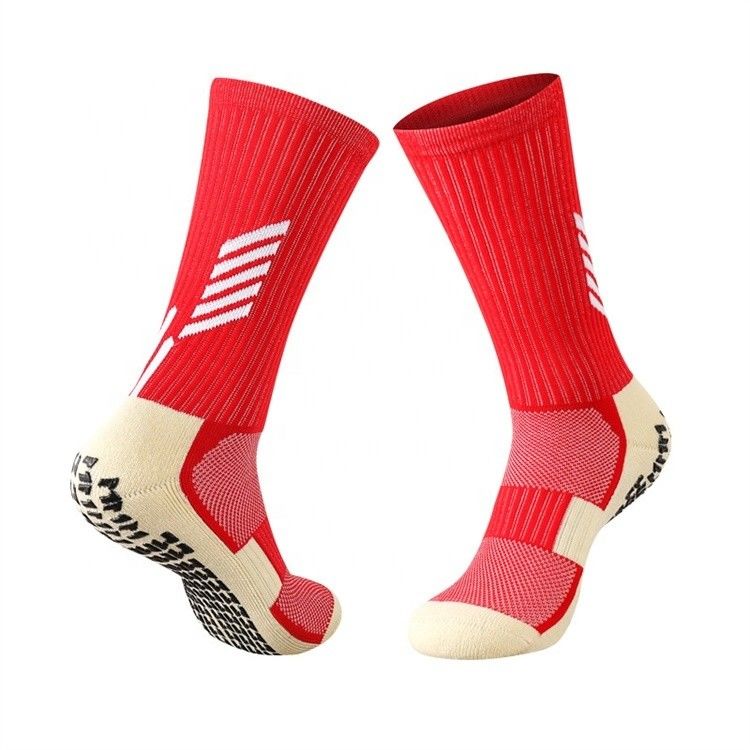 Langen Fußballsocken Hochqualität Custom Logo Gym Socken für Fußball Leistung