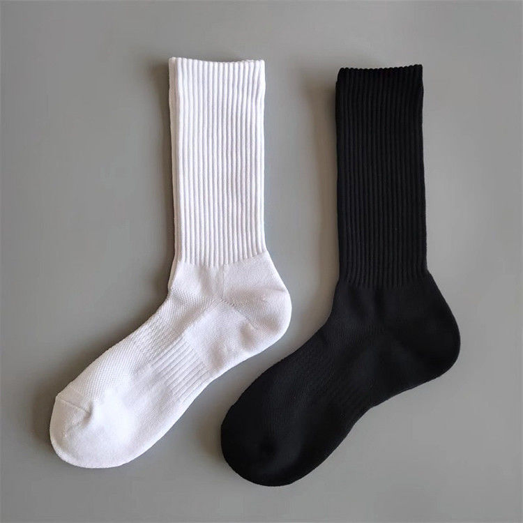 Unisex Baumwoll-Sportsocken Rutschfeste Crew-Griff mit 85% gekämmter Baumwolle, 10% Polyester